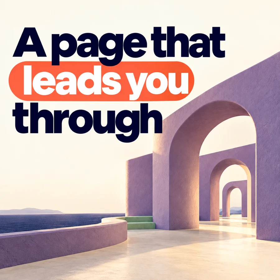 Forma visual: sculptural lavender arches in warm sunlight
